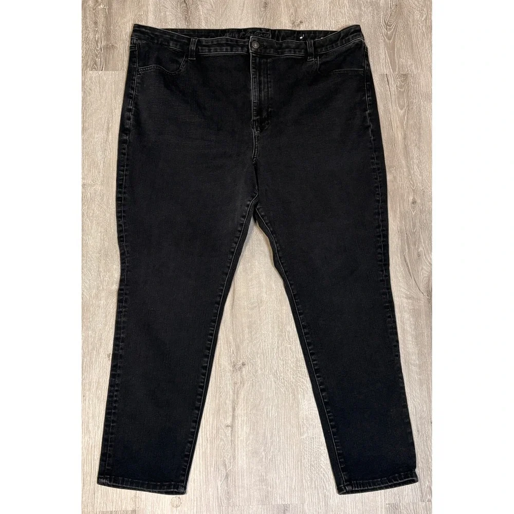 American Eagle‎ Super Hi-Rise Jegging Black 360 Next Level Stretch Jeans 24 Reg